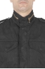 SBU 04015_2023SS Stone washed black cotton military field jacket 04