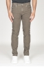 SBU 00976 Jeans de pana desgastada elástica marrón claro 01
