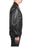 SBU 04023_2023SS Black leather reversible bomber jacket 03