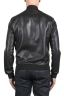 SBU 04023_2023SS Black leather reversible bomber jacket 05