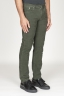 SBU 00977 Jeans de pana desgastada elástica verde 02