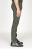 SBU 00977 Jeans de pana desgastada elástica verde 03
