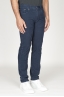 SBU 00978 Jeans velluto millerighe stretch sovratinto blu navy 02
