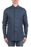 SBU 04058_2023SS Classic navy blue linen shirt 01