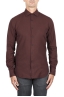 SBU 04063_2023SS Burgundy cotton twill shirt 01