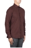 SBU 04063_2023SS Burgundy cotton twill shirt 02
