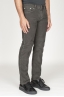 SBU 00980 Jeans de pana desgastada elástica marrón oscuro 02
