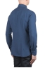 SBU 04067_2023SS Camisa de sarga de algodón azul índigo 04