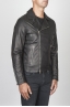 SBU 00446 Classic motorcycle jacket in black calf-skin leather 02