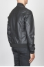 SBU 00448 Classic flight jacket in black calf-skin leather 03