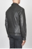 SBU 00449 Classic biker jacket in black calf-skin leather 03