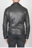 SBU 00449 Classic biker jacket in black calf-skin leather 04