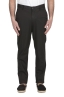 SBU 04121_2023SS Pantalón chino de algodón elástico ultraligero negro 01