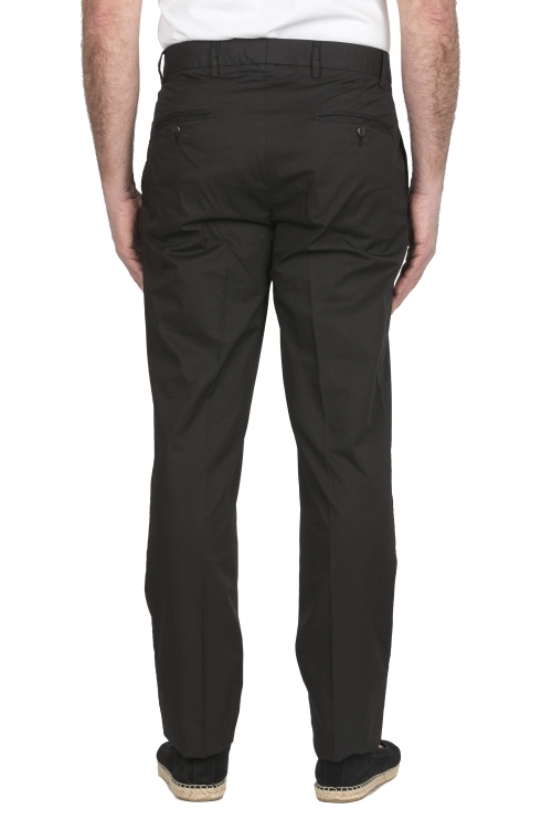 SBU 04121_2023SS Chino pants in black ultra-light stretch cotton 01