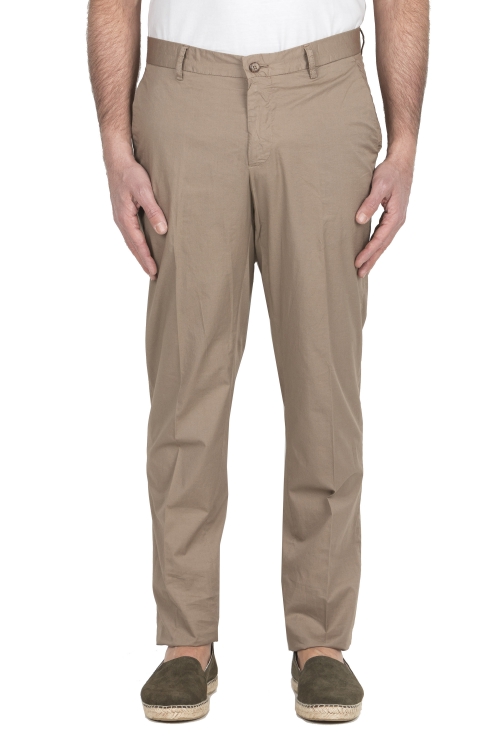 SBU 04122_2023SS Chino pants in beige ultra-light stretch cotton 01