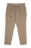 SBU 04138_2023SS Beige soft cotton blend pants with pinces 06