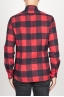 SBU 00981 Clásica camisa roja y negra de cuadros de algodón con cuello de punta  04
