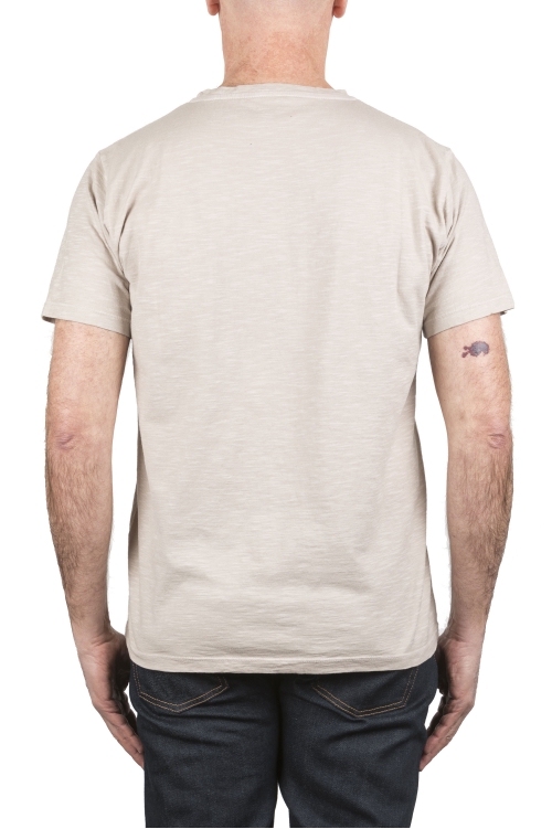 SBU 04159_2023SS Flamed cotton scoop neck t-shirt pearl grey 01