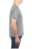 SBU 04179_2023SS Camiseta de algodón gris de cuello redondo y bolsillo de parche 03