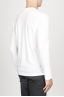 SBU 00985 T-shirt classique blanc à mange long de coton à col rond 03