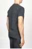SBU 00987 T-shirt classique noir col rond ouvert manches courtes en coton 04