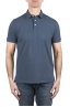 SBU 04214_2023SS Short sleeve blue pique polo shirt 01