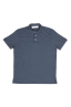 SBU 04214_2023SS Short sleeve blue pique polo shirt 06