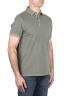 SBU 04215_2023SS Short sleeve green pique polo shirt 02
