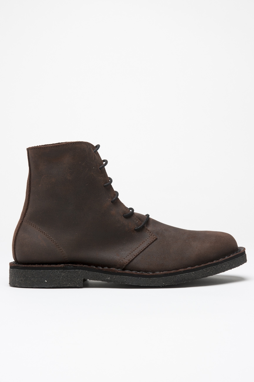 SBU 00992 Classic desert boots high top in pelle oliata marroni 01