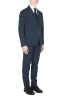 SBU 04276_2023SS Navy blue cotton sport suit blazer and trouser 02