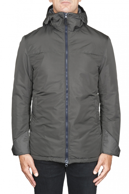 SBU 04514_23AW Technical waterproof padded short parka jacket grey 01