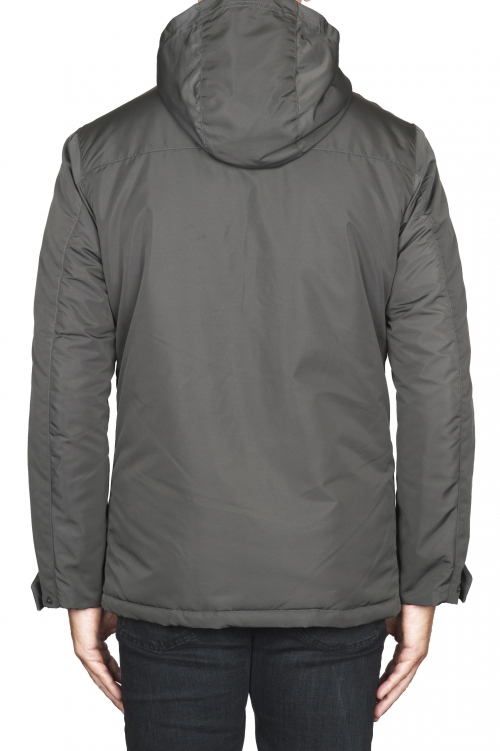 SBU 04514_23AW Technical waterproof padded short parka jacket grey 01