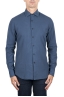 SBU 04518_23AW Indigo blue cotton twill shirt 01