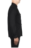 SBU 04535_23AW Black cotton work shirt with pockets 03