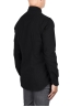 SBU 04536_23AW Plain soft cotton black flannel shirt 04