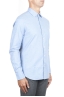 SBU 04537_23AW Plain soft cotton light blue flannel shirt 02