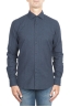 SBU 04538_23AW Plain soft cotton blue flannel shirt 01