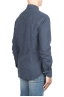 SBU 04538_23AW Plain soft cotton blue flannel shirt 04