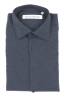 SBU 04538_23AW Camisa lisa de franela azul de algodón suave 06