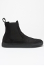 SBU 00994 Classic elastic sided boots in black nabuck leather 01