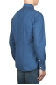 SBU 04542_23AW Camicia classica in cotone tinta con puro indaco blue 04