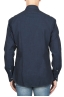 SBU 04543_23AW Natural indigo dyed classic blue cotton denim shirt 05