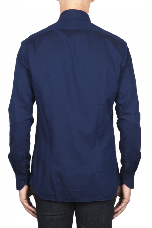 SBU 04545_23AW Camicia classica in cotone oxford navy blue 01