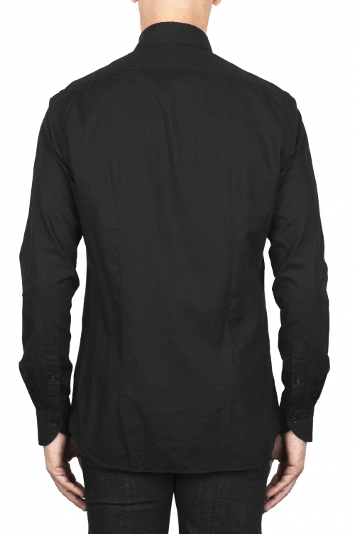 SBU 04547_23AW Camisa oxford clásica de algodón negra 01