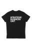 SBU 04552_23AW T-shirt noir à col rond imprimé à la main 05