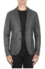 SBU 04581_23AW Black wool blend sport jacket unconstructed and unlined 01
