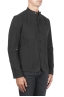 SBU 04584_23AW Anthracite cashmere blend mandarin collar jacket 02