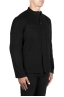 SBU 04586_23AW Black cashmere blend mandarin collar jacket 02