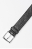 SBU 00998 Cinturón cierre de hebilla ajustable en cuero lavado negro 3.5 cm 04