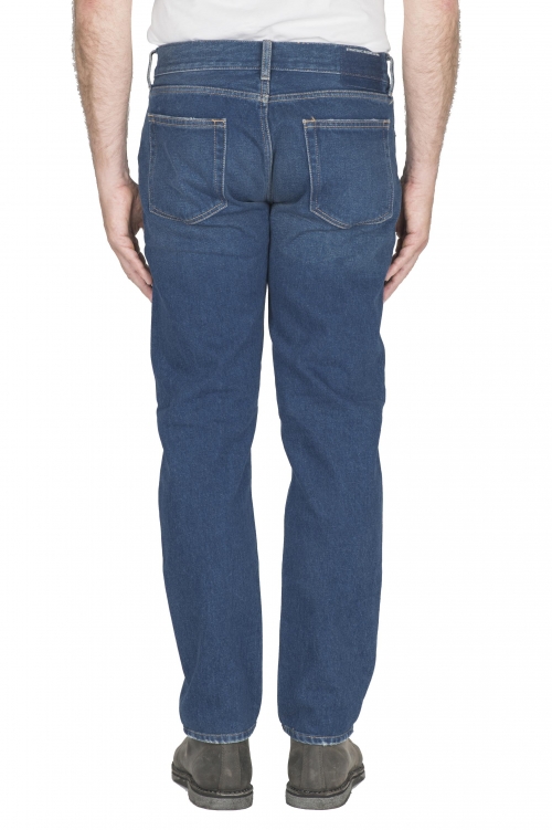 SBU 04589_23AW Blue jeans stone washed in cotone tinto indaco 01
